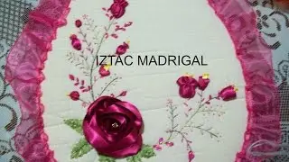 24.- DIY Rosa  estrella en cintas Iztac Madrigal