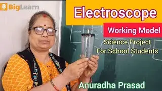 Electroscope Working Model #anuradhaprasad #schoolstudents #scienceproject #youtubevideo 