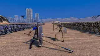 5000 SPEARMEN vs 10.000 SKELETON WARRIORS - Ultimate Epic Battle Simulator UEBS