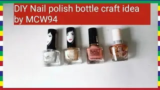 DIY Nail polish bottle craft idea by MCW94/ Incense sticks holder