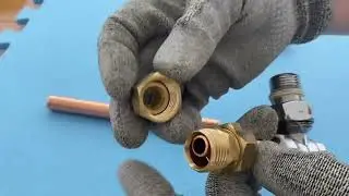 Install a radiator in my conservatory/ part 2: 10mm pipe to 15mm TRV valve
