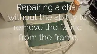 Chair repair on Claes Long Arm Sewing Machine