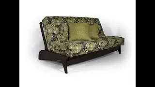 strata dillon wall hugger futon frame black walnut