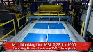 Линия многозаготовительной резки на заводе North American Stainless в Райтсвилле, штат Пенсильвания