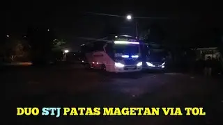 Duo Patas STJ Jennoca dan Vexia tujuan Magetan via tol di parkiran belakang Terminal Bungurasih