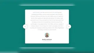 Testimonial Carousel Using HTML, CSS & JavaScript | 30 JavaScript Projects in 30 Days | Day # 6