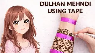 No Mistake Dulhan Mehndi Using Tape | Bridal Mehndi Hack