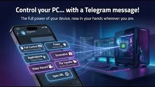 Control Your PC via Telegram with Mouse & Keyboard | TG Remote PC Premium