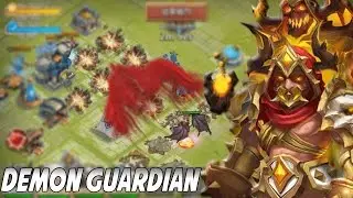 Castle Clash Grimfiend Gameplay/In Action! (Demon Guard)