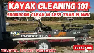Kayak Cleaning 101! Clean your kayak in MINUTES with no effort!! #kayakfishing #kayaktips