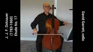 Dotzauer Etude 17 demonstrated by cellist David Garrett