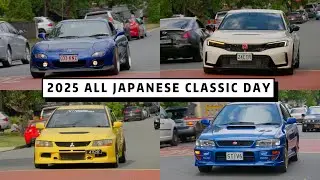 MAZDA, HONDA, SUBARU, MITSUBISHI Leaving 2025 All Japanese Classic Day | STI, EVO, RX7, Type R