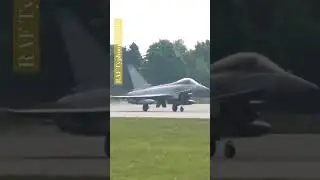 RAF Typhoon afterburner take off #aviation #militaryaircraft #raf