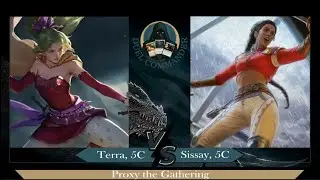 Terra, guerri&egrave;re magitech VS Sissay, capitaine de l'Aquilon - MTG Duel Commander