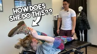 Dancer Gets Foot BEHIND HER HEAD + FIRST Neck Crack &ndash; Chiropractic Treatment