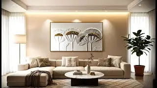 Luxury Wall Clay Art | Modern Bas Relief Wall Design | Part 3 | ZK Art's #video  #clayart #art