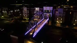 Mercer University bridge lit up for National Crime Victims' Rights Week