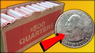$2000 QUARTER HUNT! COIN ROLL HUNTING QUARTERS FOR Ws AND SILVER!!