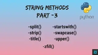 String methods in python part 3 | lecture 8 | in Hindi