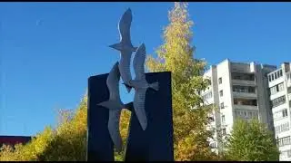 Золотая осень в Карелии, прогулка по городу Сегежа.