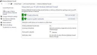 How to Allow Remote Desktop Connection through Firewall in windows 10