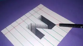 Very Easy || How To Drawing 3D Letter &ldquo;Z&rdquo; Hole !! 3D Trick Art On Paper