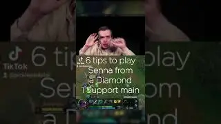 6 Tips and Tricks to Play Senna from a Diamond 1 Support main - Senna Guide Season 11 #shorts