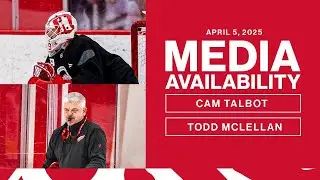Cam Talbot & Todd McLellan Practice Media | April 5, 2025