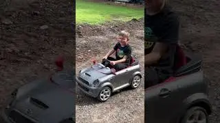 Kids electric car. 18v battery upgrade! #electricmini