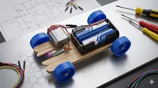 How to make how to make west ice cream stick RC car Amezing car 