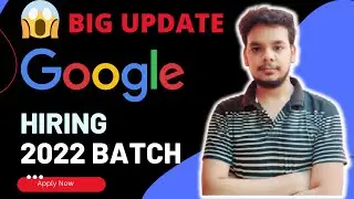 Google Hiring Software Engineer 2022 Batch | Latest Off Campus Job Drive | Apply