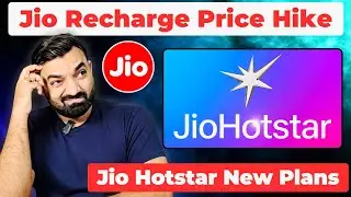 Jio Recharge Price Hike | Jio Hotstar New Subscription Plans #jio #jiohotstar #telecomnews  