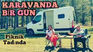 KARAVAN DA BİR G&Uuml;N. kebap şiş lavaş orman kampı tabiat g&ouml;l l1h2 mini camper travel trekking Renault