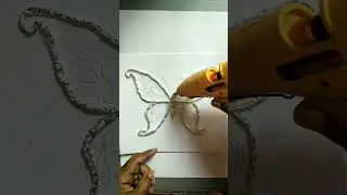 Aluminum Foil paper Craft || Silver paper craft || Butterfly Art ideas