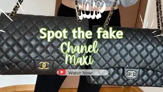Chanel Classic Maxi REAL VS FAKE. Can you spot the fake?