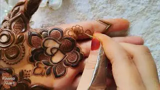 Latest Intricate Heart Pattern Mehndi Design 2024 | Step by Step Tutorial | Henna Fever