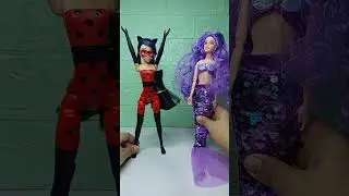 satisfying & unboxing purple 🟣 mermaid & ladybug miraculous