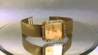 Chopard GENEVE SWISS MADE 18K Gold Diamond Bezel Ladies Vintage Watch L.U.C.