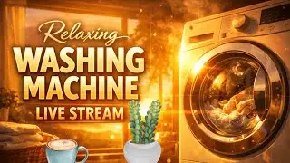 ASMR Washing Machine Bliss: Soothing Spins & Sudsy Sounds! 🧼🌀 Relax with calming laundry vibes! ✨