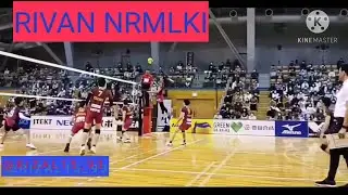 Aksi #RIVAN bersama VC NAGANO di Liga Jepang.....Spike nya mbledossss