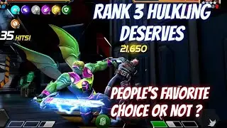 6 Star Rank 3 Hulkling Damage Showcase - Really deserves People's Choice &bull; MCOC December 2022