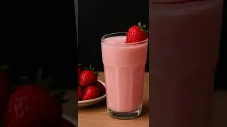 Strawberry Milkshake | Summer Special Drink | #thegreatchef #milkshake
