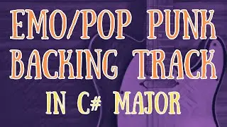 Emo/Pop Punk Backing Track in C# major