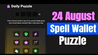 Spell Wallet Daily Puzzle 24 August | Spell Wallet Today Puzzle Cards