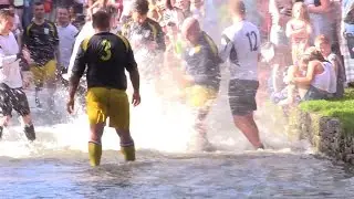 Bourton Rovers Takes Part In The Annual Football In The River Match!