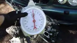 How to measure weight of car engine
