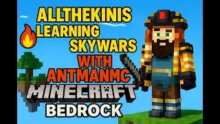 Hive SkyWars for Beginners LIVE! | Minecraft Bedrock with AllTheKins + Tips from AntmanMC