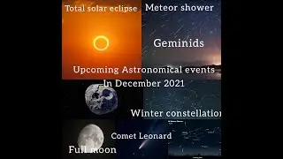 Upcoming Astronomical Events in December 2021| space events | sky watching | Comet Leonard | Eclipse