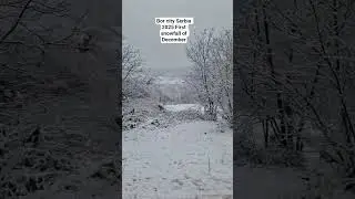 Bor city Serbia 2025 First snowfall of December