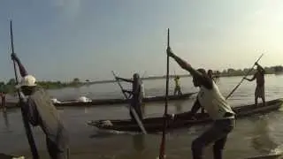 Pirogue Traders of the Congo River